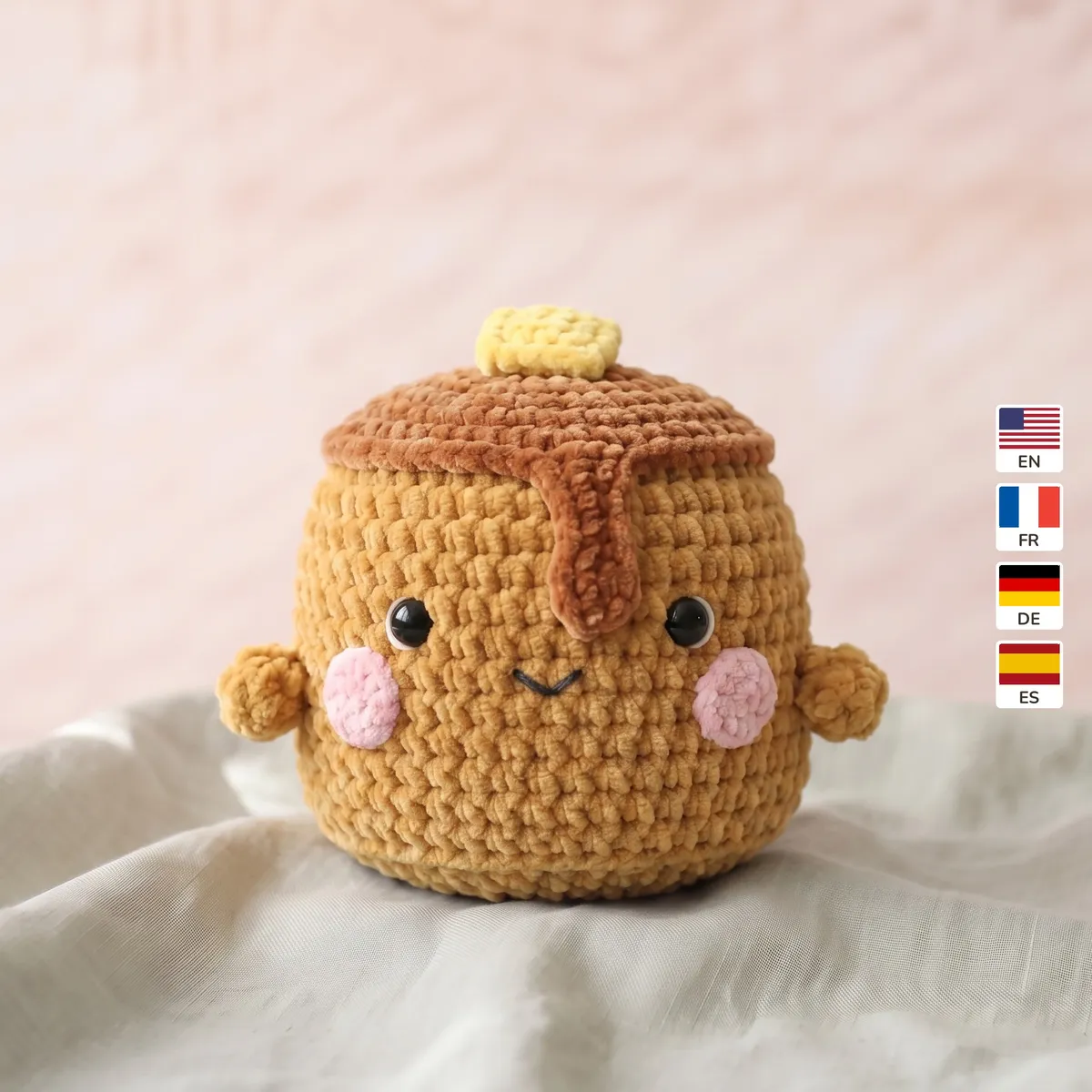 Pancake Stack 1 Pancake Stack – no-sew amigurumi crochet pattern