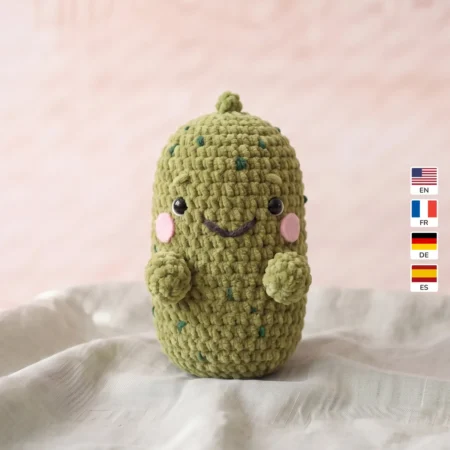 Emotional Support Pickle – no-sew amigurumi crochet pattern