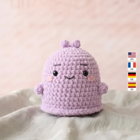Stress Blob – no-sew amigurumi crochet pattern