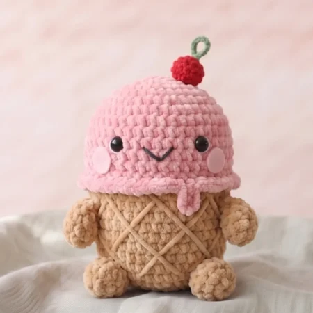Ice Cream Cone – no-sew amigurumi crochet pattern (photo 2)