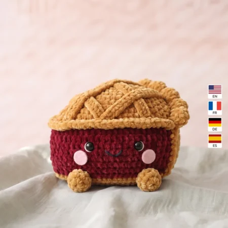 Pie Slice – no-sew amigurumi crochet pattern