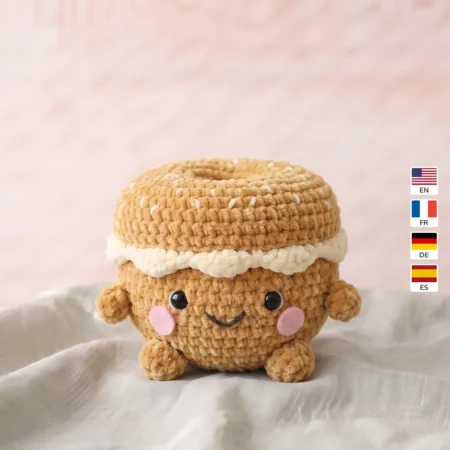Bagel – no-sew amigurumi crochet pattern