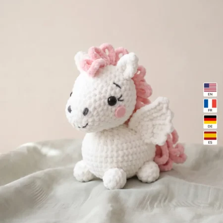 Pegasus – no-sew amigurumi crochet pattern