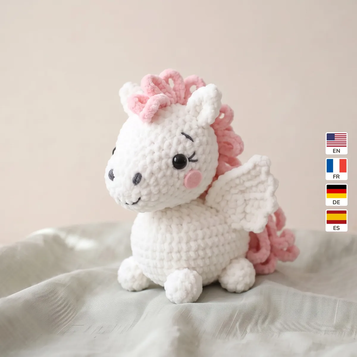 Pegasus 1 Pegasus – no-sew amigurumi crochet pattern
