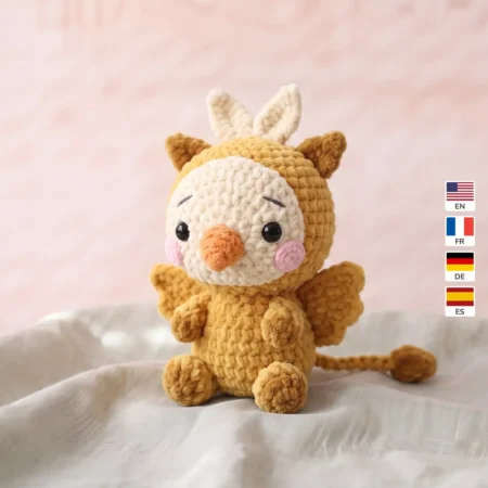 Griffin – no-sew amigurumi crochet pattern