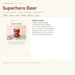 Superhero Bear – no-sew amigurumi crochet pattern (photo 3)