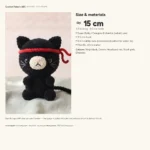Ninja Cat – mini cat crochet pattern (photo 6)
