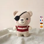 Pirate Bear – no-sew amigurumi crochet pattern