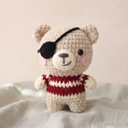 Pirate Bear – no-sew amigurumi crochet pattern (photo 2)