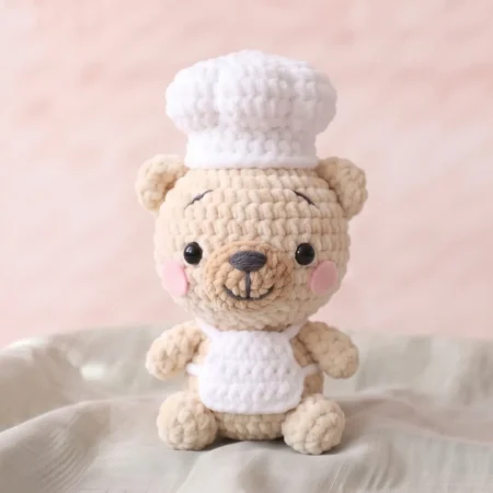 Chef Bear – no-sew amigurumi crochet pattern (photo 2)
