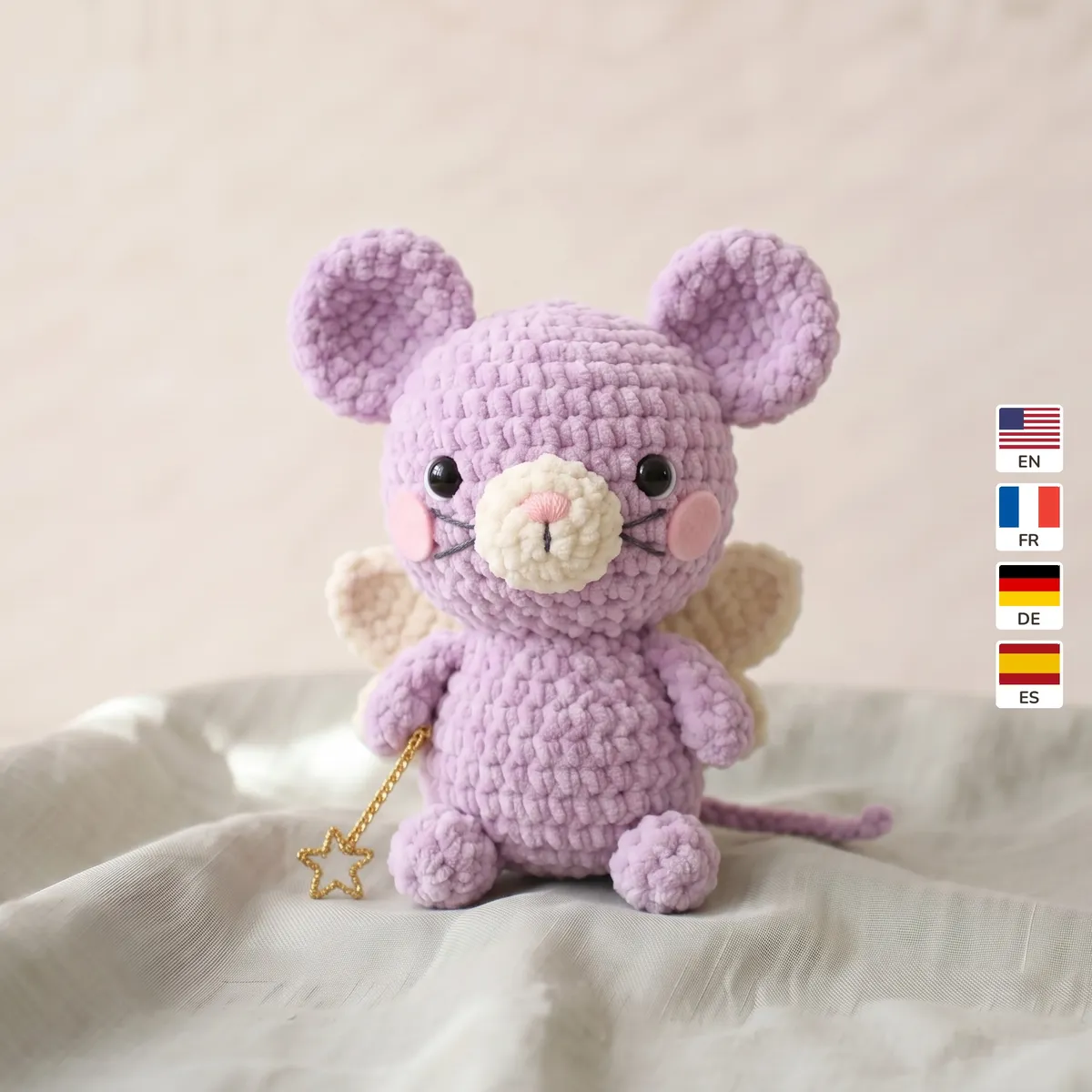 Fairy Mouse 1 Fairy Mouse – no-sew amigurumi crochet pattern