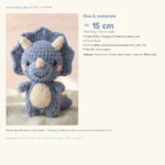 Triceratops – crochet pattern dinosaur (photo 6)