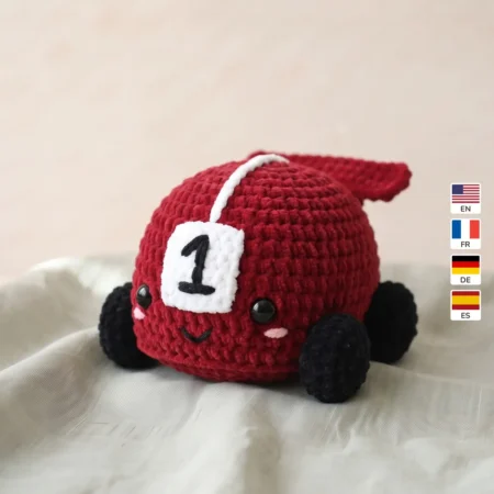 Race Car – no-sew amigurumi crochet pattern