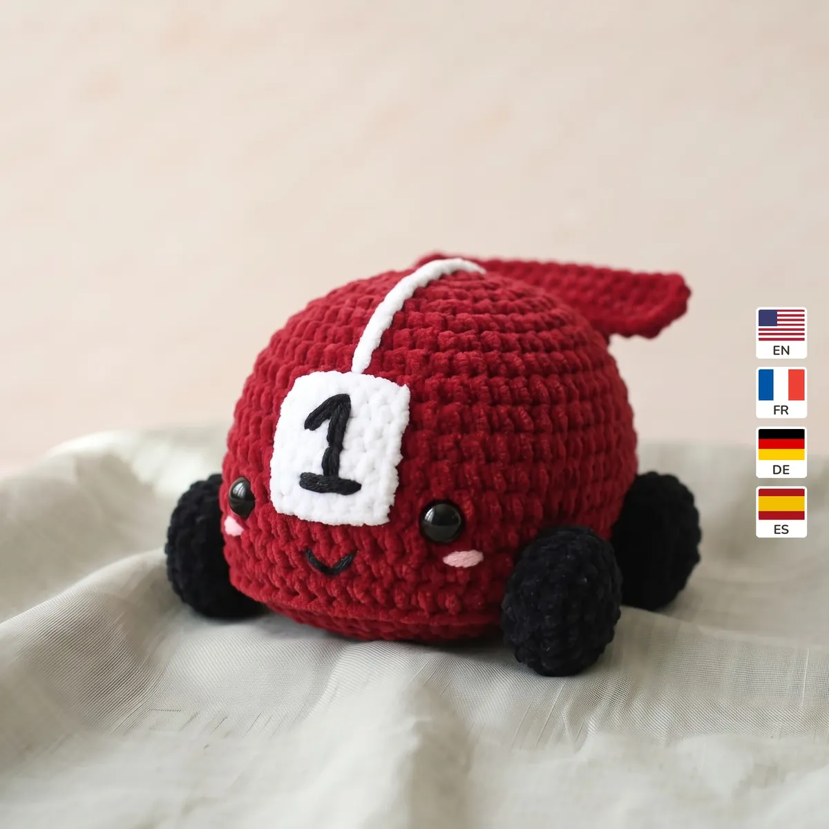 Race Car 1 Race Car – no-sew amigurumi crochet pattern