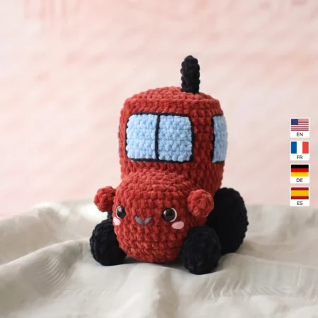 Tractor – no-sew amigurumi crochet pattern