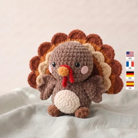 Turkey – no-sew amigurumi crochet pattern