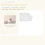Birthday Cake Bear – no-sew amigurumi crochet pattern (photo 3)