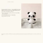 Mini Panda Keychain – how to make crochet keychains (photo 8)