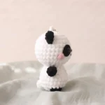 Mini Panda Keychain – how to make crochet keychains (photo 9)