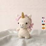 Mini Unicorn Keychain – easy keychain crochet