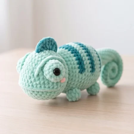 Chameleon – no-sew amigurumi crochet pattern (photo 2)