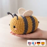 Bumblebee – no-sew amigurumi crochet pattern