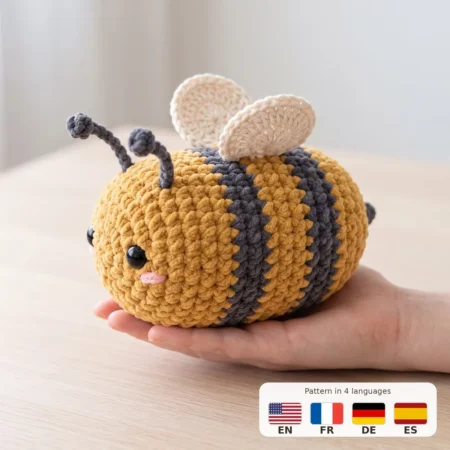 Bumblebee – no-sew amigurumi crochet pattern
