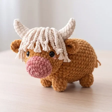 Highland Cow – no-sew amigurumi crochet pattern (photo 2)