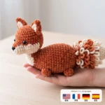Fox – no-sew amigurumi crochet pattern