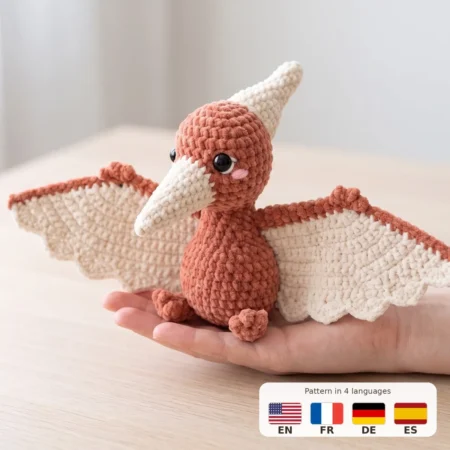 Pterodactyl – crochet dinosaurs