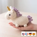 Baby Unicorn – no-sew amigurumi crochet pattern
