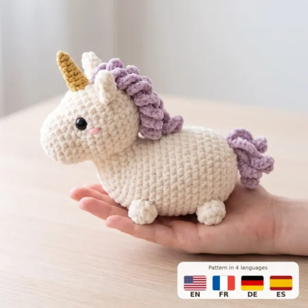 Baby Unicorn – no-sew amigurumi crochet pattern