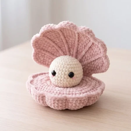 Clam with Pearl – no-sew amigurumi crochet pattern (photo 2)