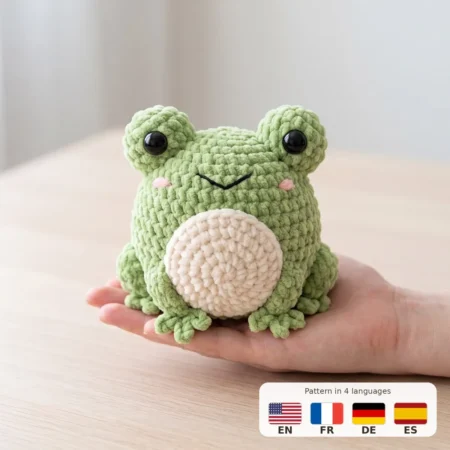 Frog – no-sew amigurumi crochet pattern