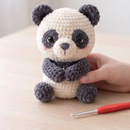 Panda – no-sew amigurumi crochet pattern (photo 2)