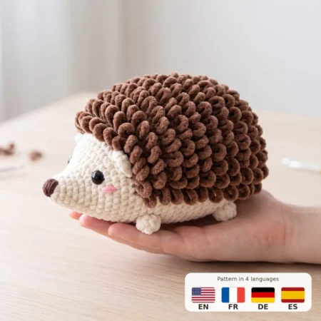 Hedgehog – no-sew amigurumi crochet pattern