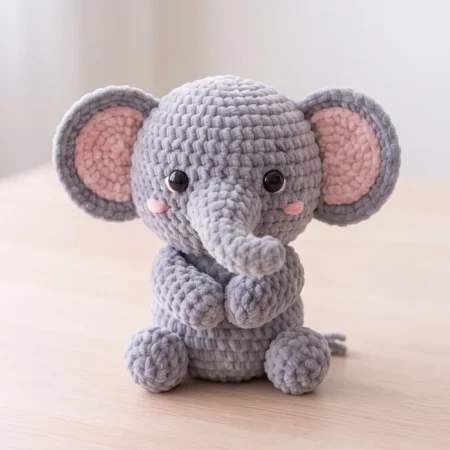 Baby Elephant – no-sew amigurumi crochet pattern (photo 2)