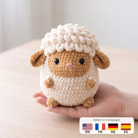 Little Lamb – no-sew amigurumi crochet pattern