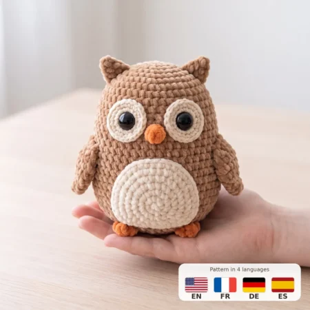 Little Owl – no-sew amigurumi crochet pattern
