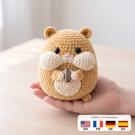 Chubby Hamster – no-sew amigurumi crochet pattern