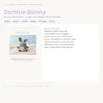 Zombie Bunny – rabbit pattern crochet (photo 3)