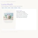 Luna Moth – halloween crochet pattern (photo 3)