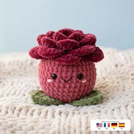 Rose Buddy – crochet food pattern