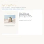 Spring Pony – easter crochet pattern (photo 3)