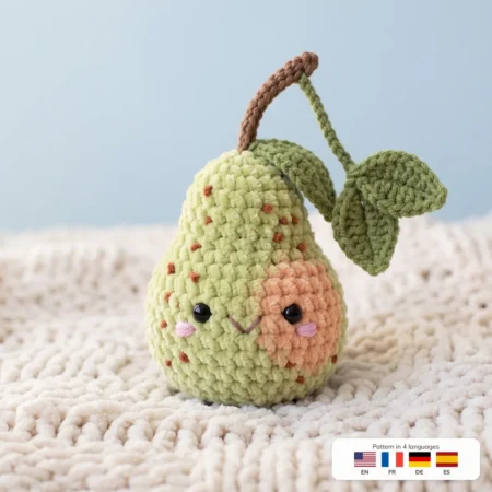Pear Buddy – crochet food pattern