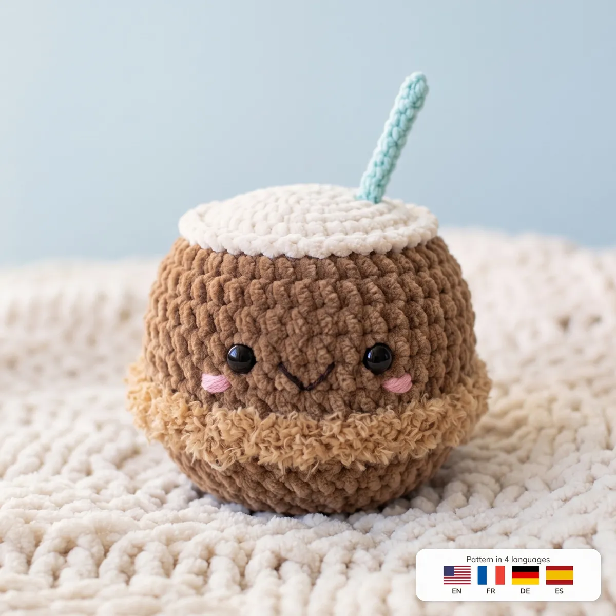 Coconut Buddy 1 Coconut Buddy – summer crochet pattern