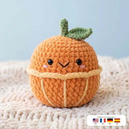 Orange Buddy – crochet food pattern