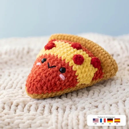 Pizza Slice Buddy – crochet food pattern