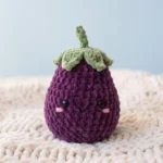 Eggplant Buddy – crochet food pattern (photo 2)