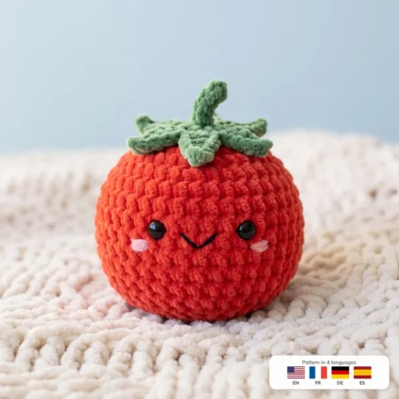Tomato Buddy – no-sew amigurumi crochet pattern